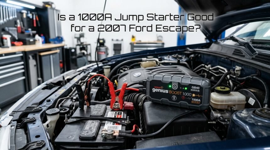 Is a 1000A Jump Starter Good for a 2007 Ford Escape?